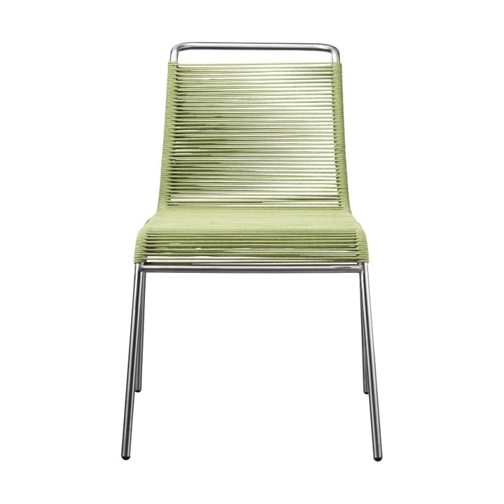 M20 Teglgård Cord chair stol - Green mixed-stainless steel - FDB Møbler