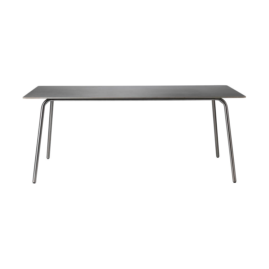 FDB Møbler M21 Teglgård hagebord 90x180 cm Stone-stainless steel
