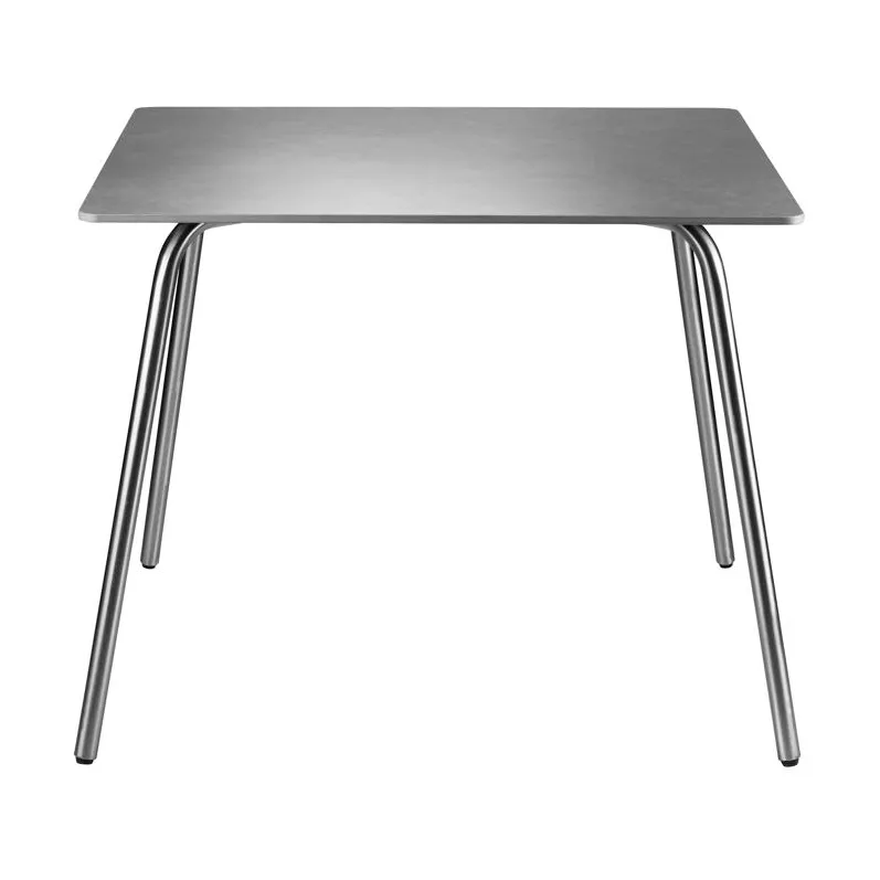 M21 Teglgård hagebord 90x90 cm, Stone-stainless steel FDB Møbler