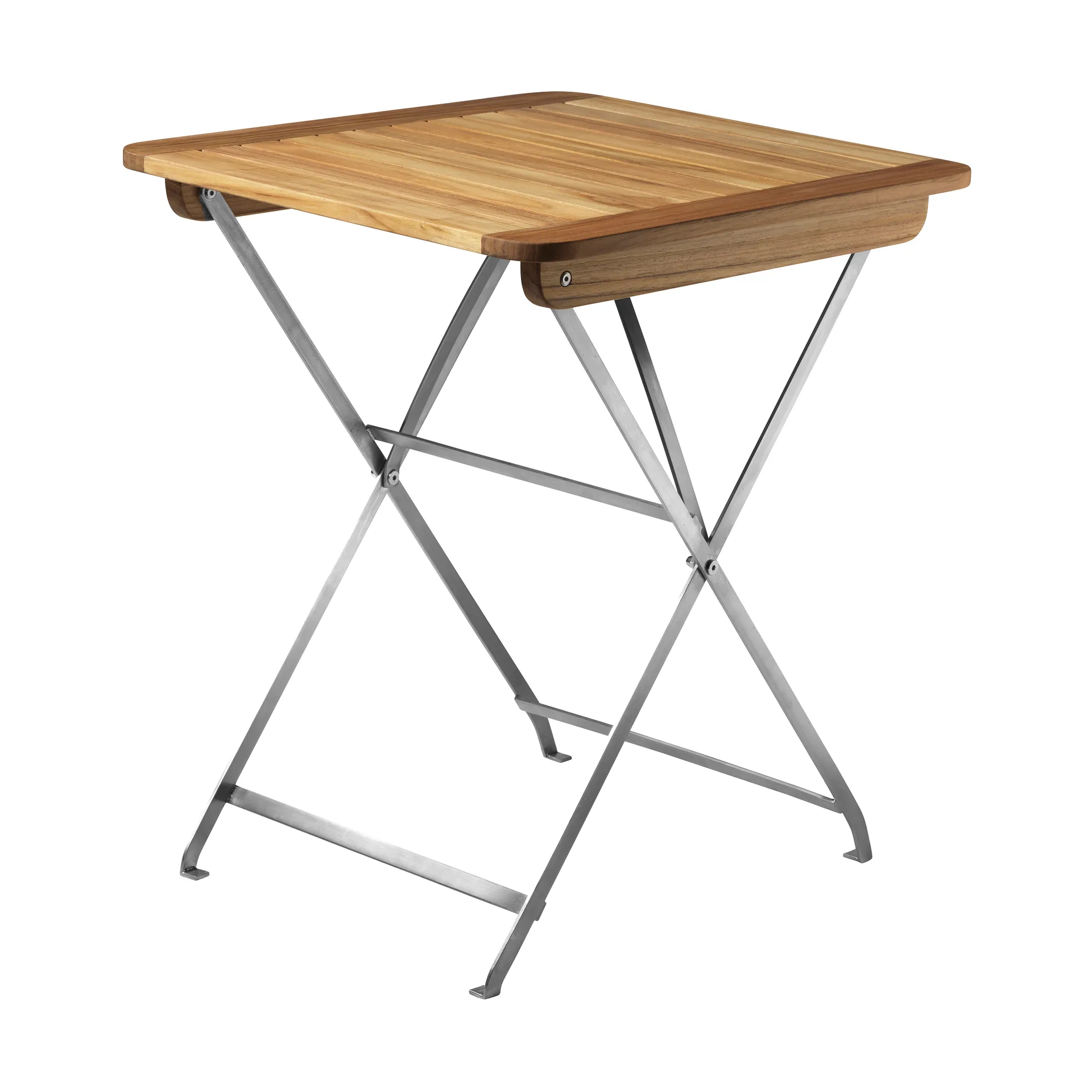 M26 Lilleø balkongbord, Teak-rustfritt stål FDB Møbler