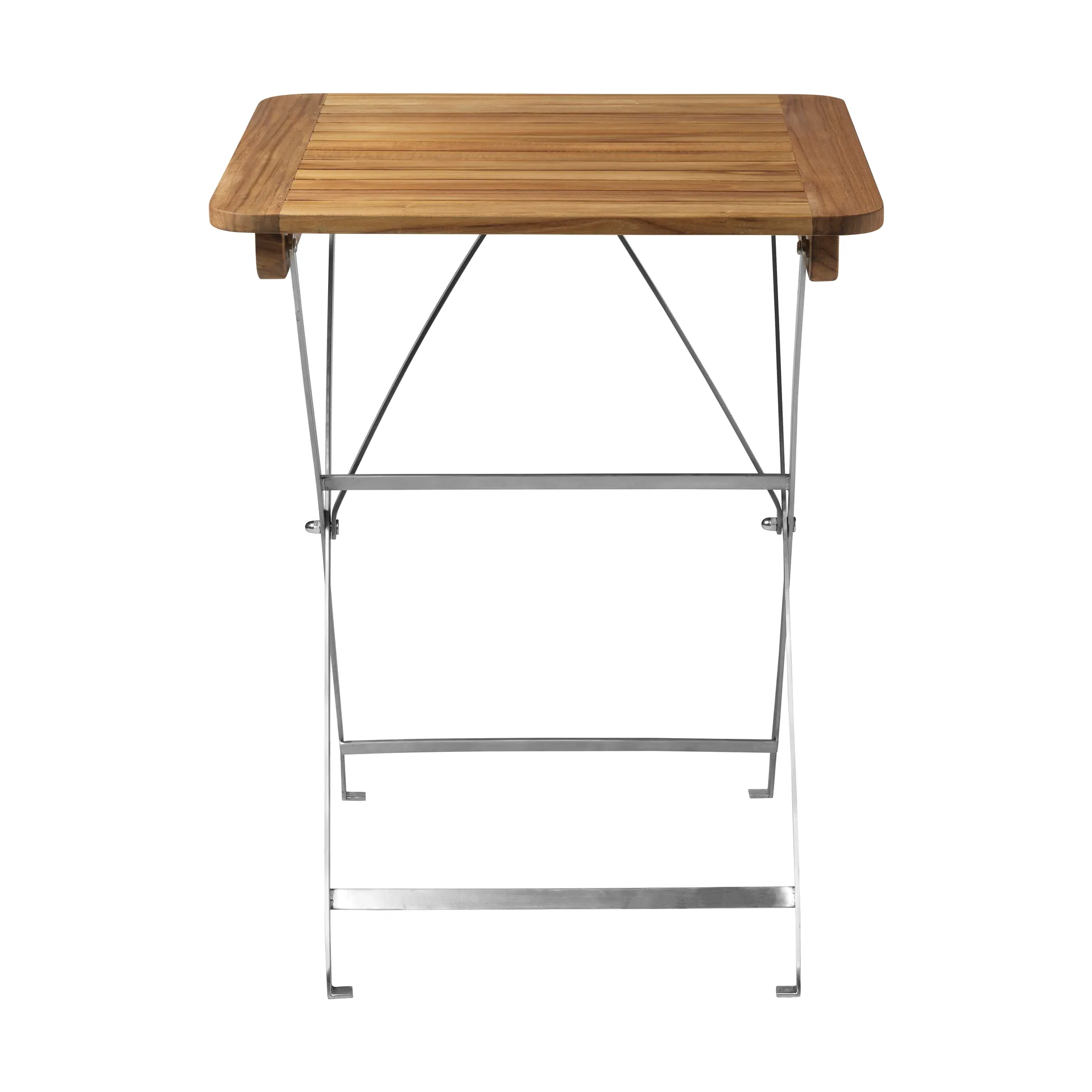 M26 Lilleø balkongbord, Teak-rustfritt stål FDB Møbler