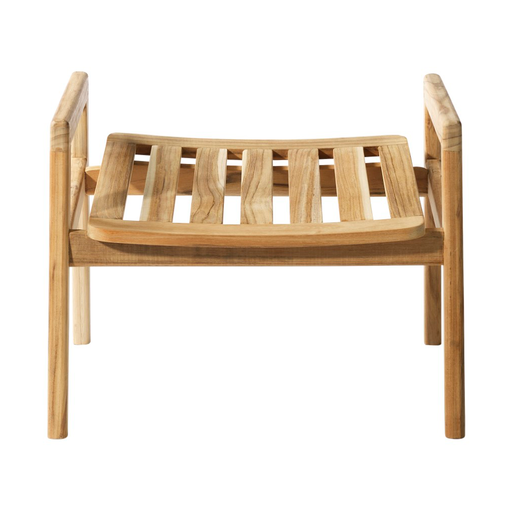 FDB Mbler M7 Sammen fotskammel Teak-nature oiled | Skandinavisk Design | Brun