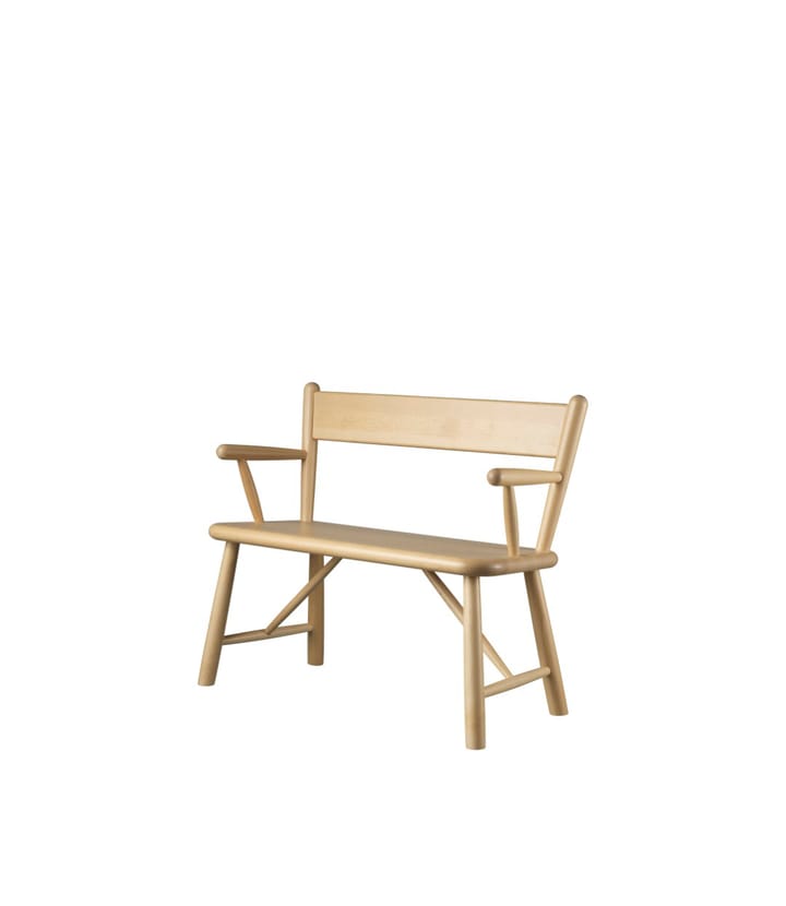 P11 barnebenk, Beech nature lacquered FDB Møbler