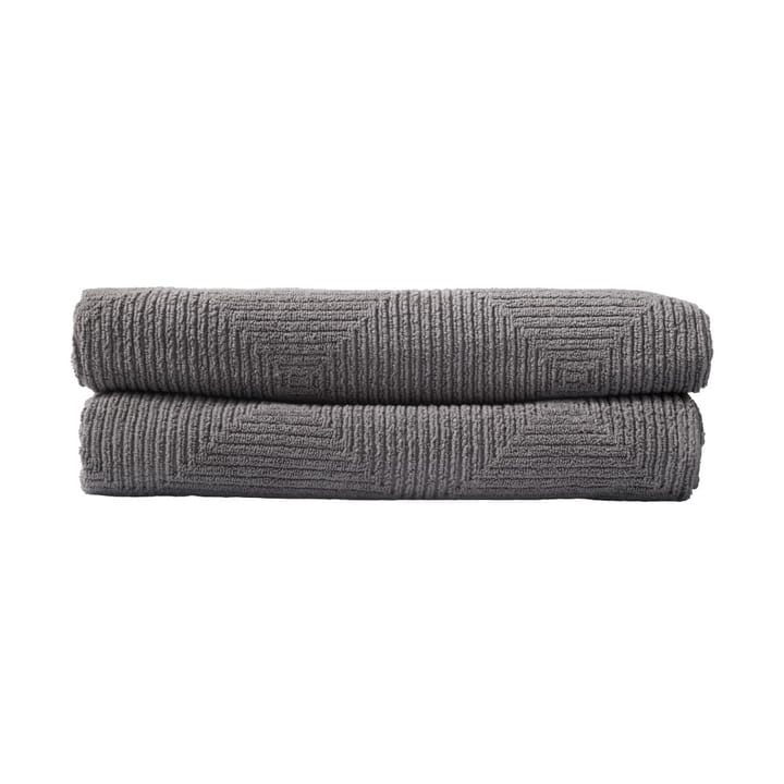 R33 Kirkeby badehåndkle 2-pakning - Granite gray - FDB Møbler