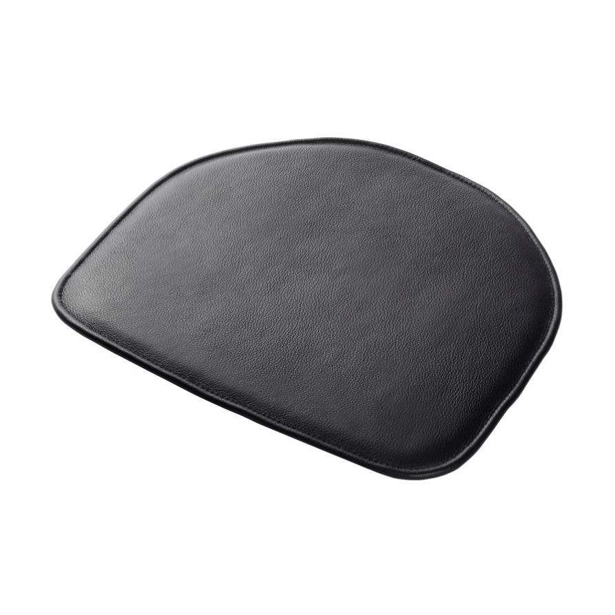FDB Mbler R5 Nje J46 sittepute Black leather | Skandinavisk Design | Stolputer | Svart