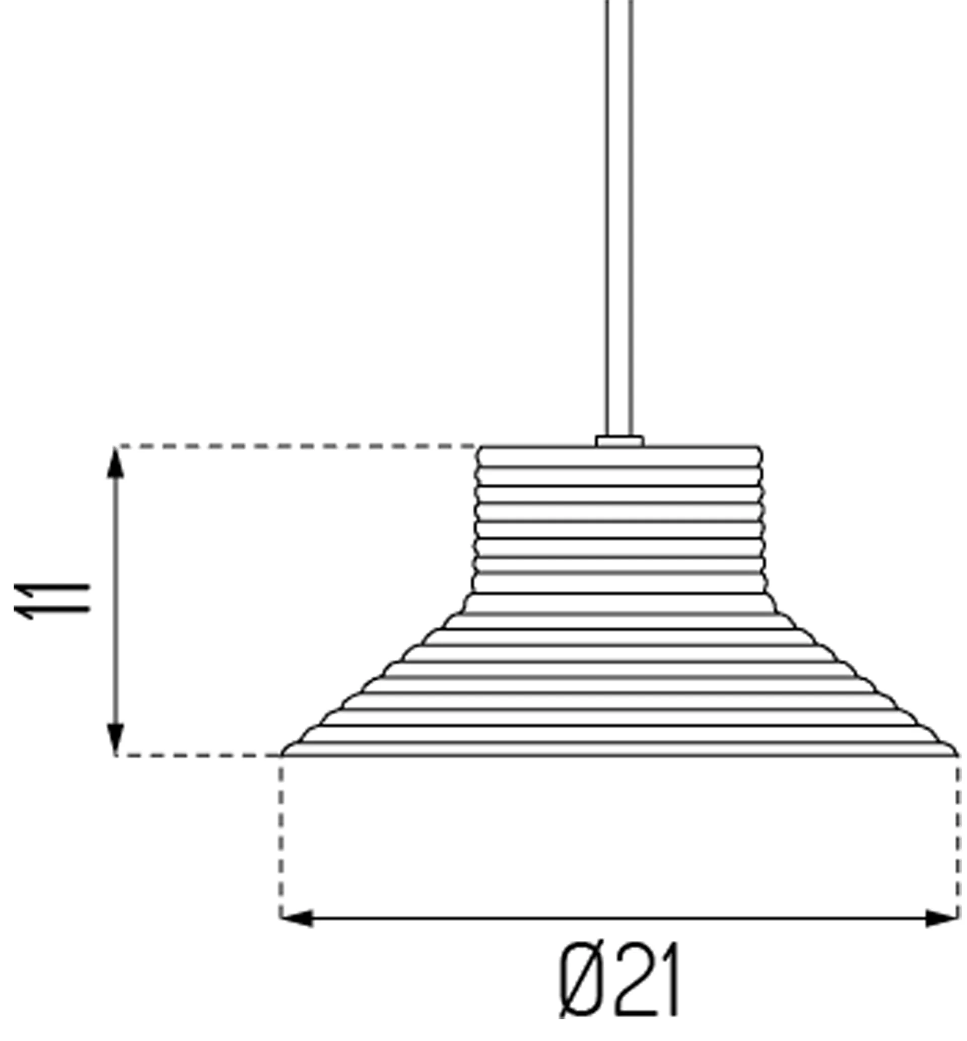 U11 Sletterhage pendel lampe, Aluminium-opalglass FDB Møbler