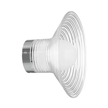U12 Sletterhage vegglampe - Aluminium–opalglass, fast installasjon - FDB Møbler