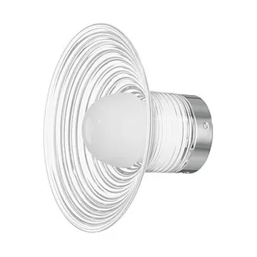 U12 Sletterhage vegglampe - Aluminium–opalglass, fast installasjon - FDB Møbler