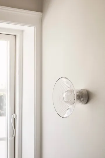 U12 Sletterhage vegglampe - Aluminium–opalglass, fast installasjon - FDB Møbler