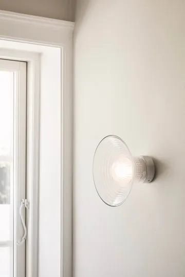 U12 Sletterhage vegglampe - Aluminium–opalglass, fast installasjon - FDB Møbler