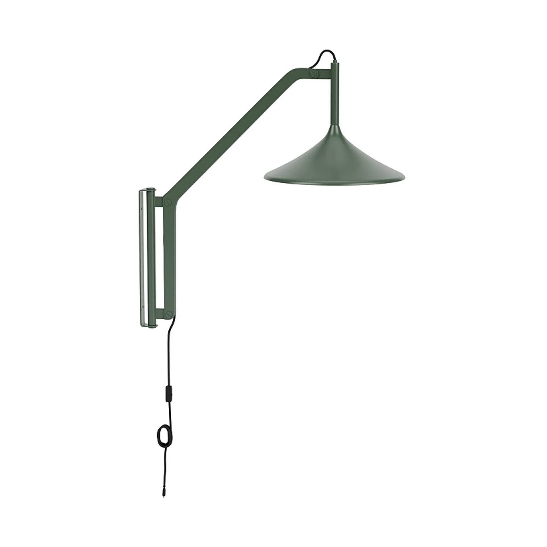 U18 Hasle vegglampe, Olive green, 67,5 cm FDB Møbler