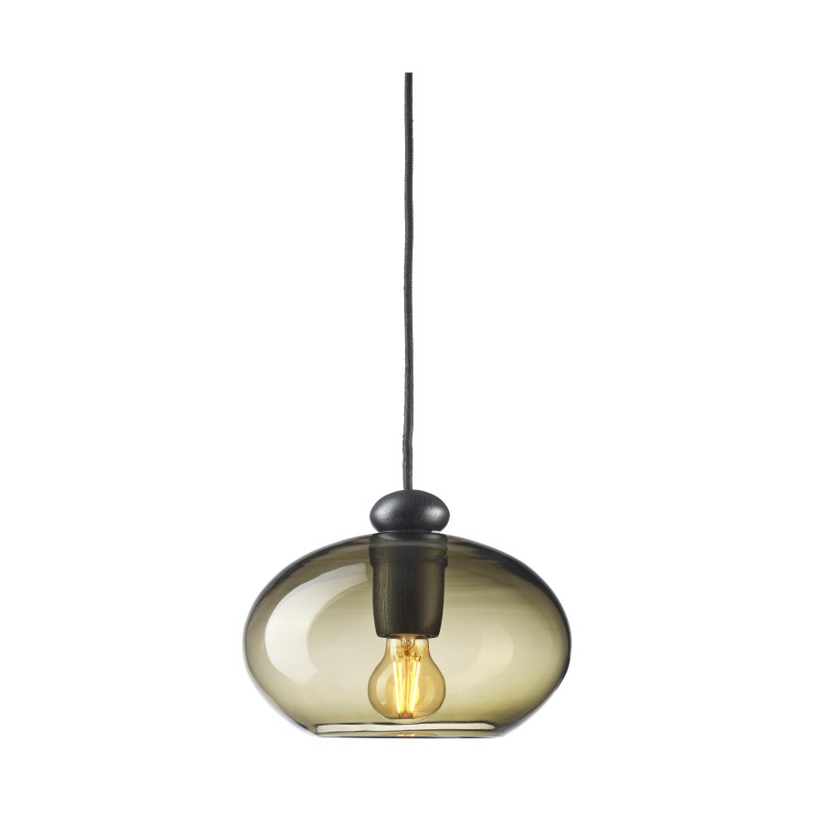 Bilde av FDB Møbler U2 Hiti pendel Smokey grey-oak black painted