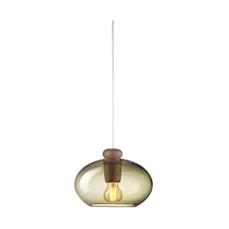 Bilde av FDB Møbler U2 Hiti pendel Smokey grey-walnut nature lacquered
