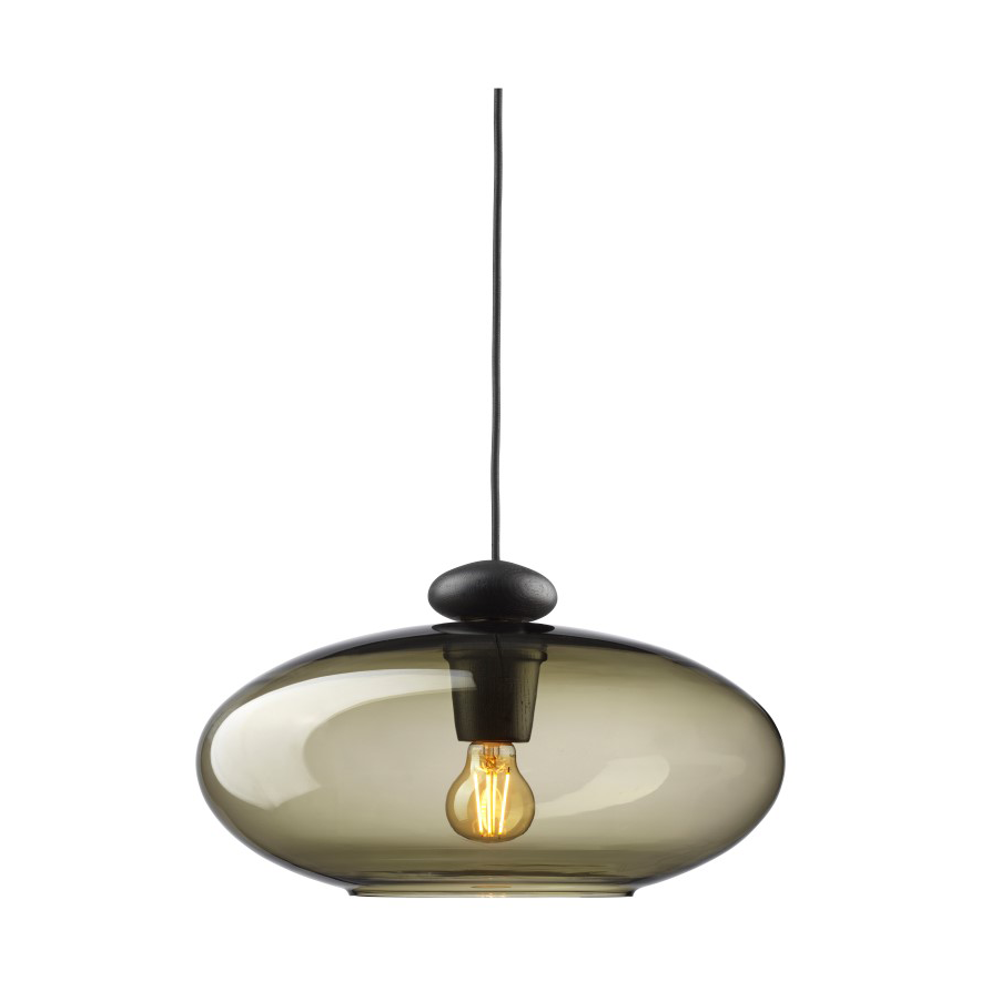 Bilde av FDB Møbler U3 Hiti pendel Smokey grey-oak black painted