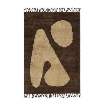 Abstract teppe brown-offwhite - 120 x 180 cm  - Ferm Living
