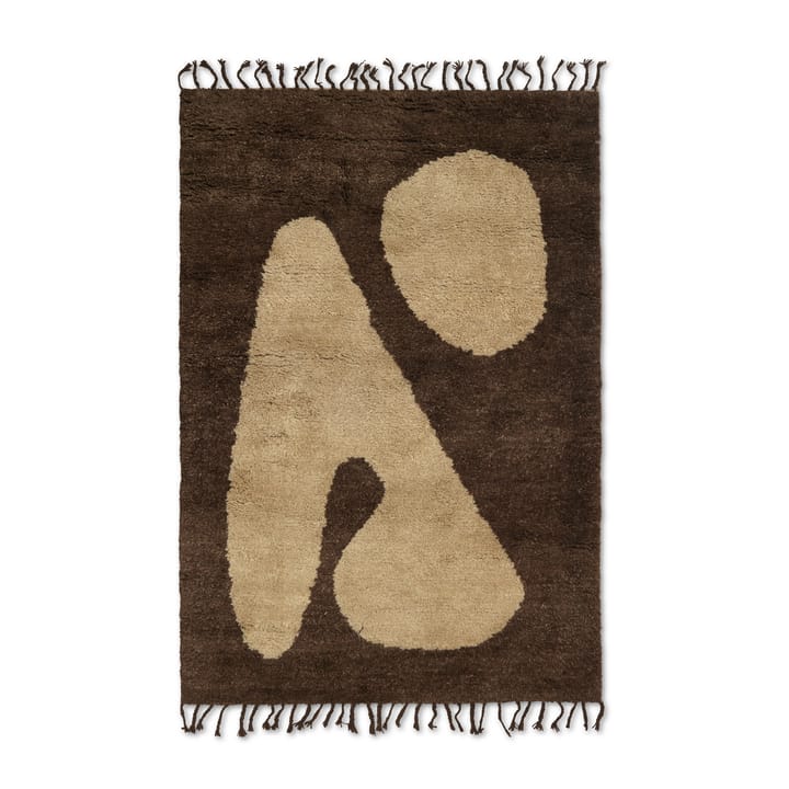 Abstract teppe brown-offwhite - 120 x 180 cm  - Ferm LIVING