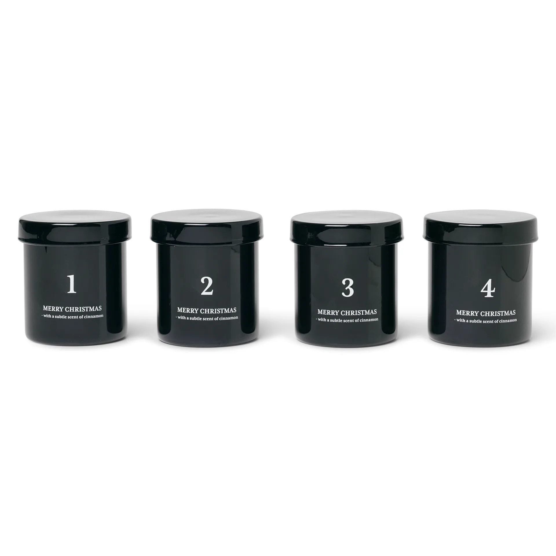 Adventslys med duft 4-stk., Svart Ferm Living