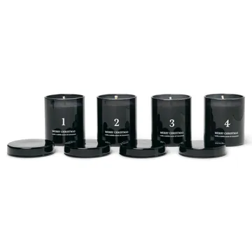 Adventslys med duft 4-stk. - Svart - Ferm Living
