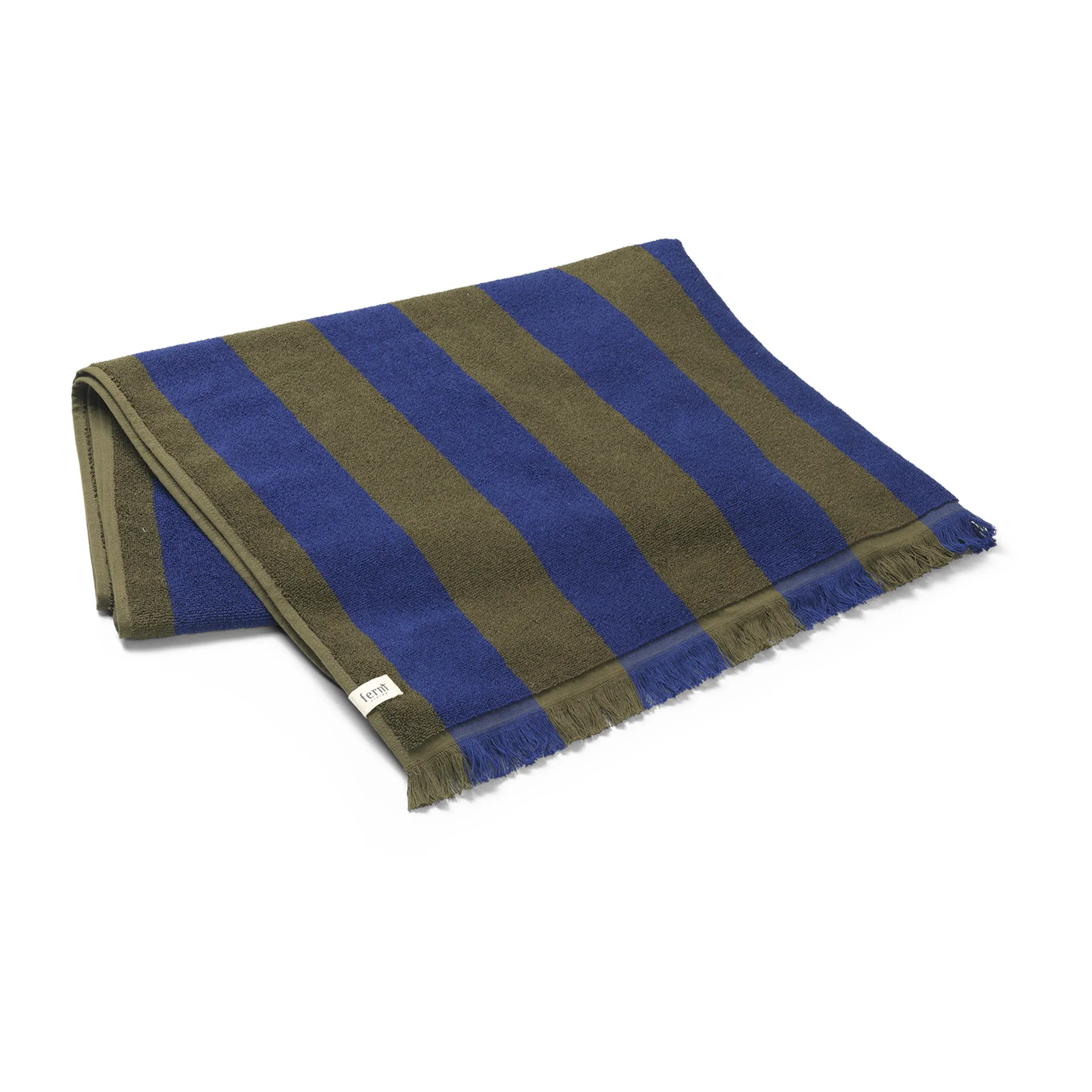 Alee badelaken 100 x 150 cm, Olive-Bright Blue Ferm Living