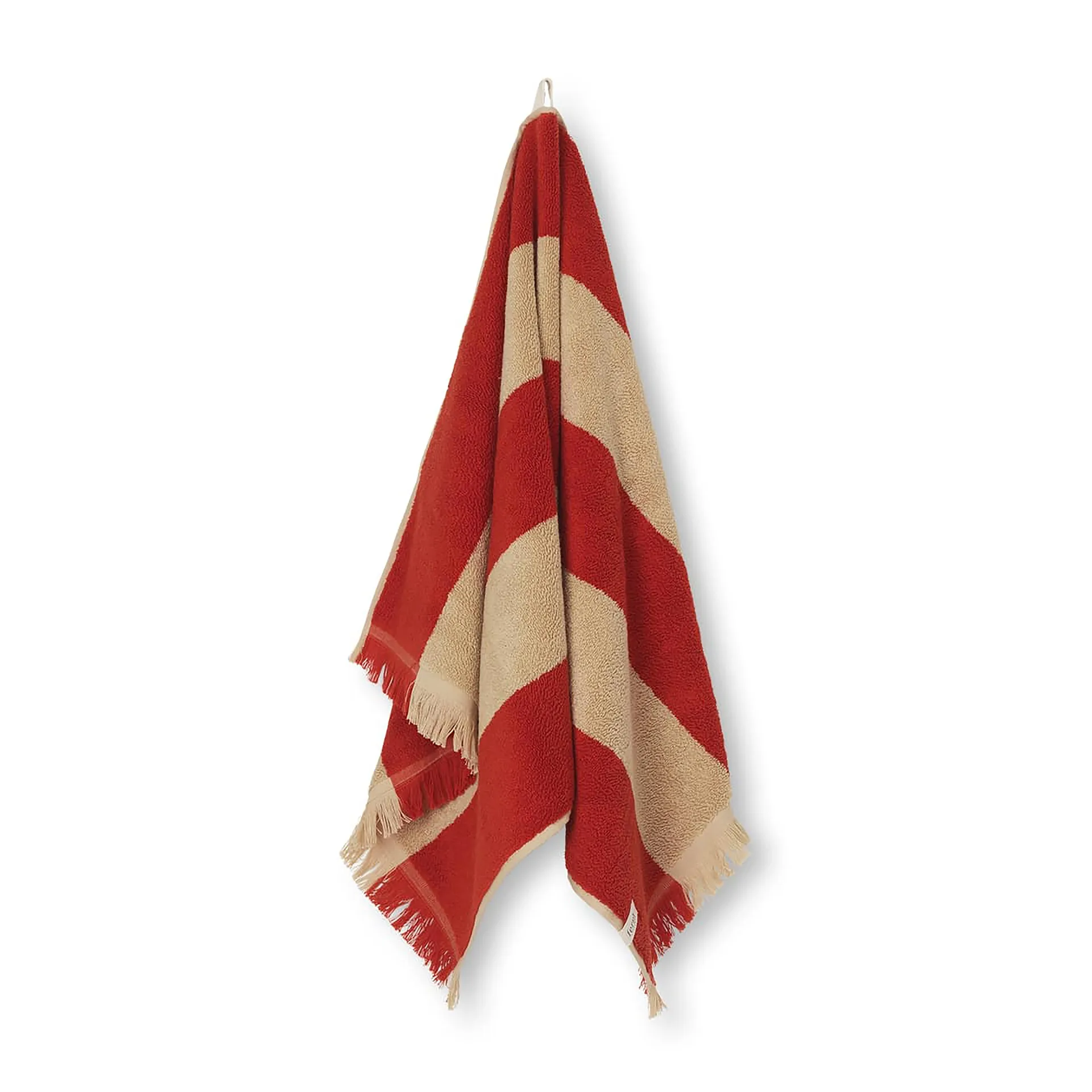 Alee håndkle 50 x 100 cm, Light camel-red Ferm Living
