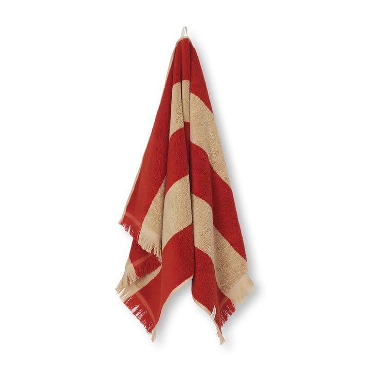 Alee håndkle 50 x 100 cm, Light camel-red Ferm Living