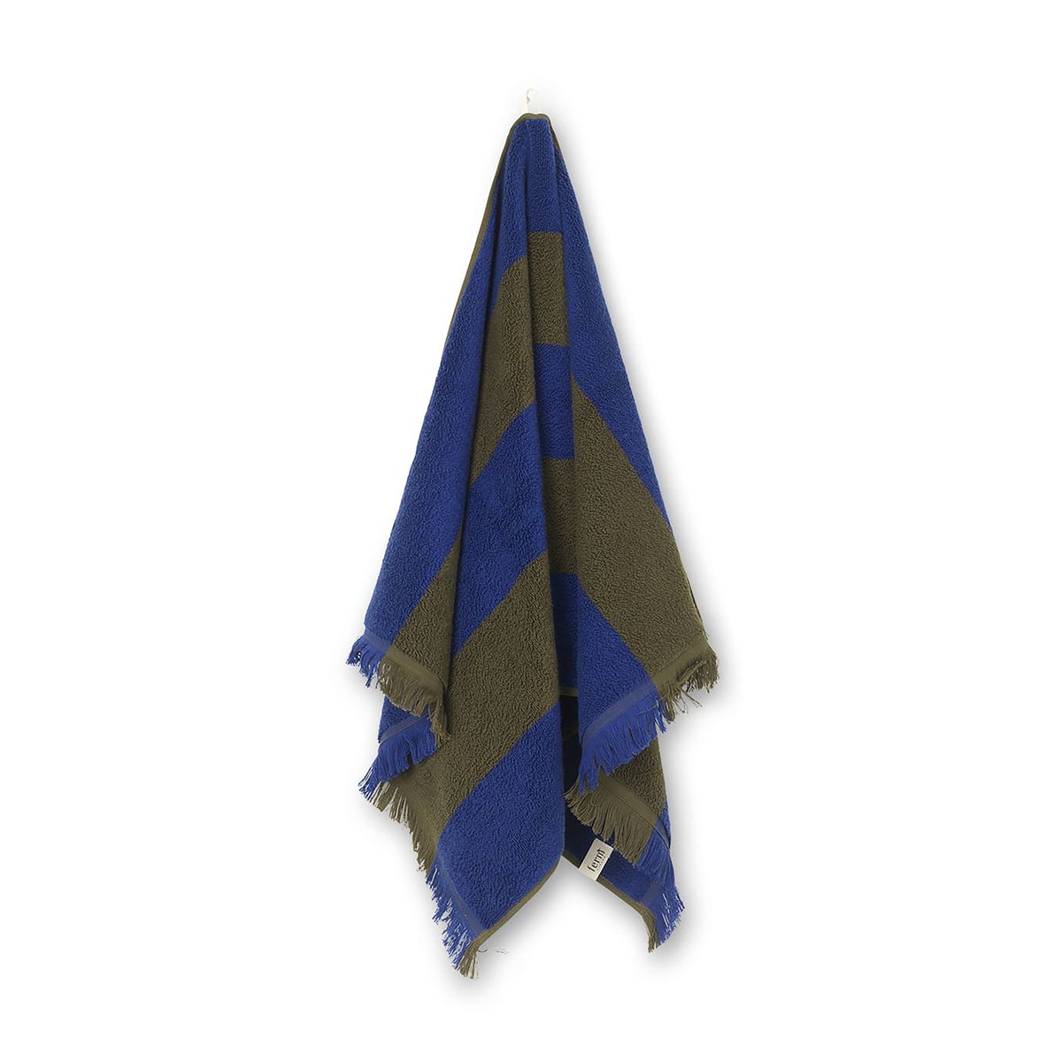 Bilde av ferm LIVING Alee håndkle 50 x 100 cm Olive-bright blue