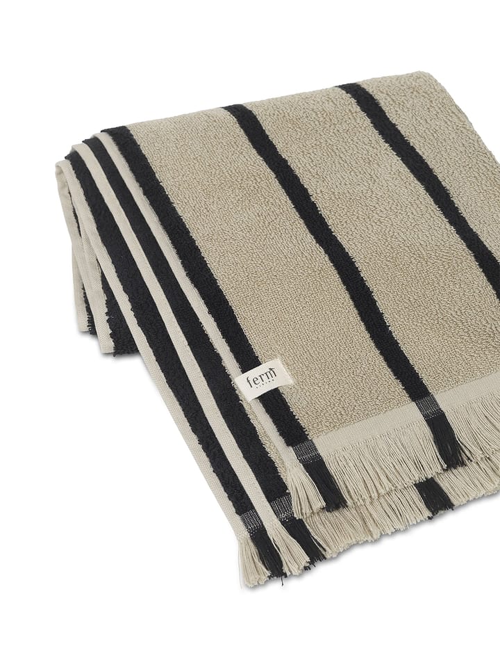 Alee håndkle 50 x 100 cm, Sand-black Ferm Living