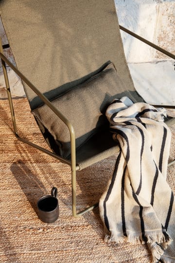 Alee håndkle 70 x 140 cm - Sand-black - Ferm Living