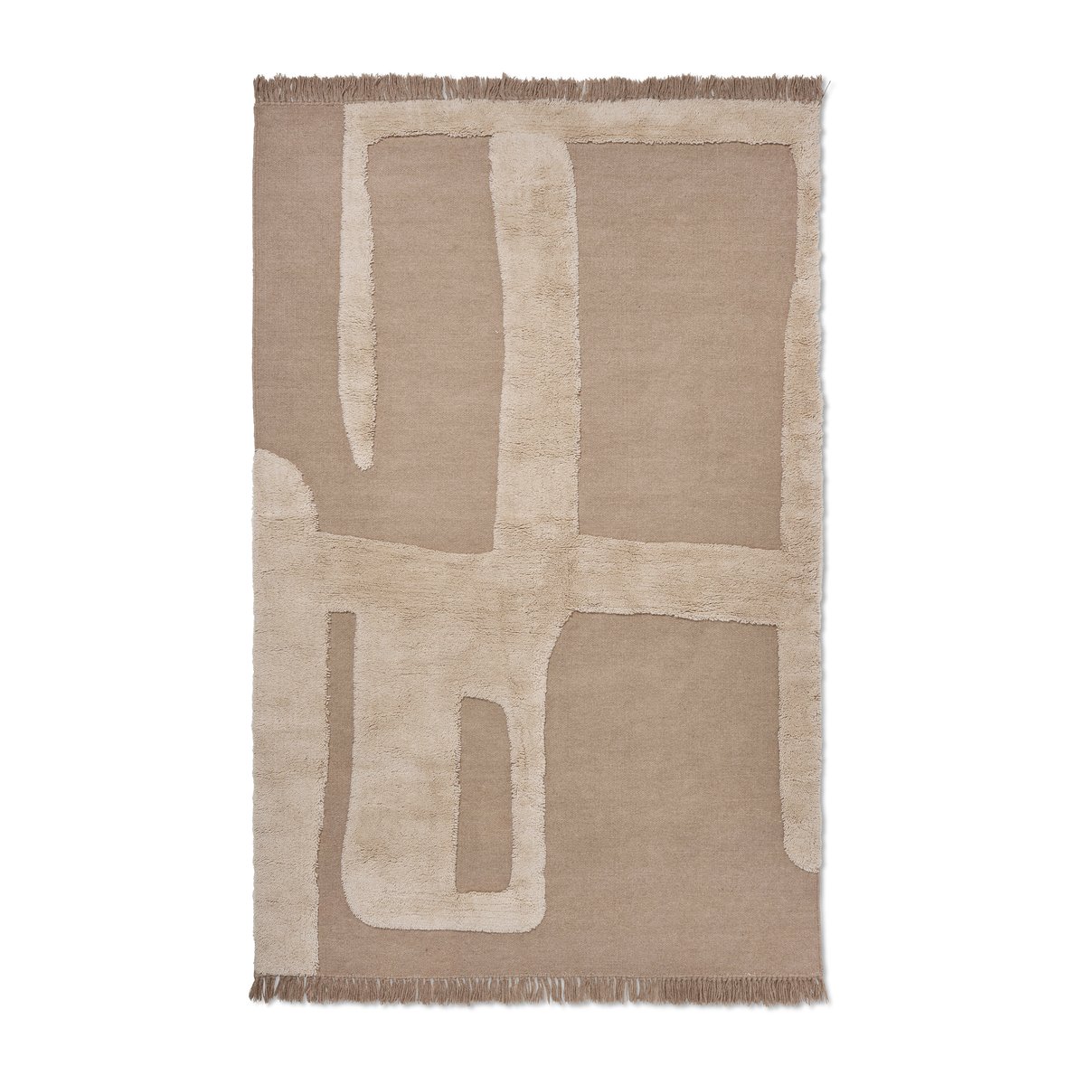 Bilde av ferm LIVING Alley ullteppe L 160 x 250 cm Natural