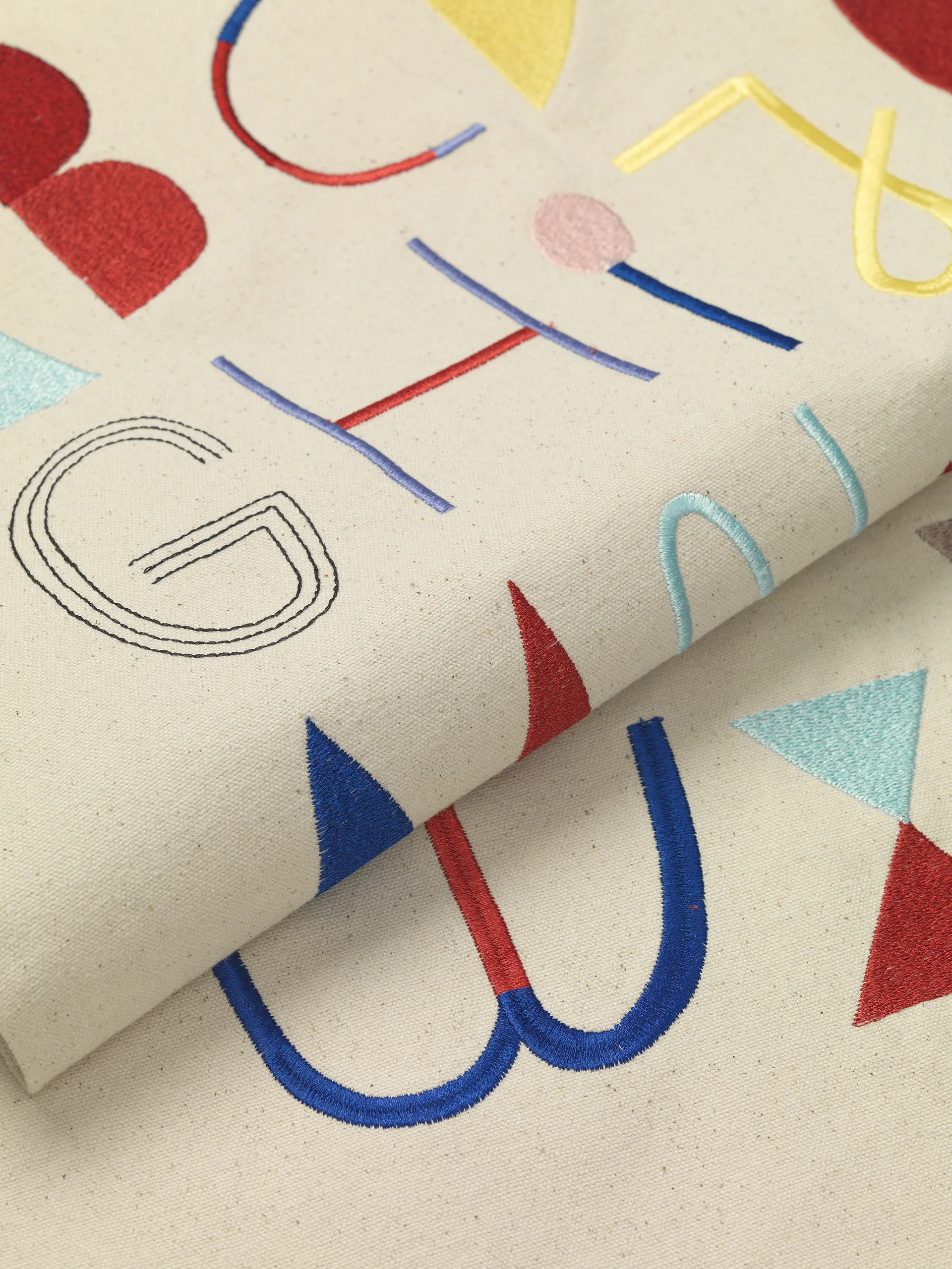 Alpabet stoffplakat, Off-white Ferm Living