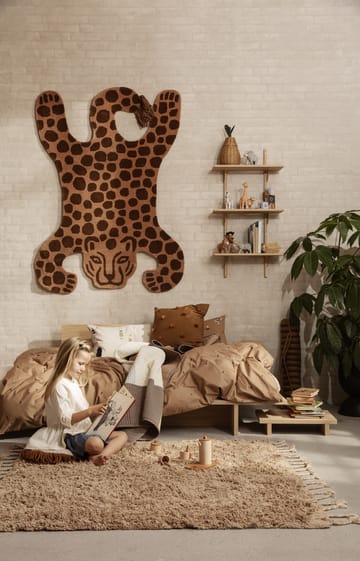 Amass long pile teppe 140 x 140 cm - White Pepper - Ferm Living