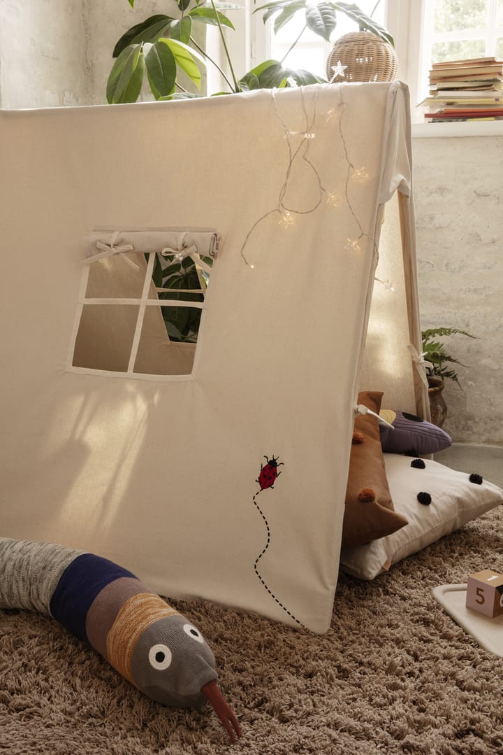 Amass long pile teppe 140 x 140 cm, White Pepper Ferm Living