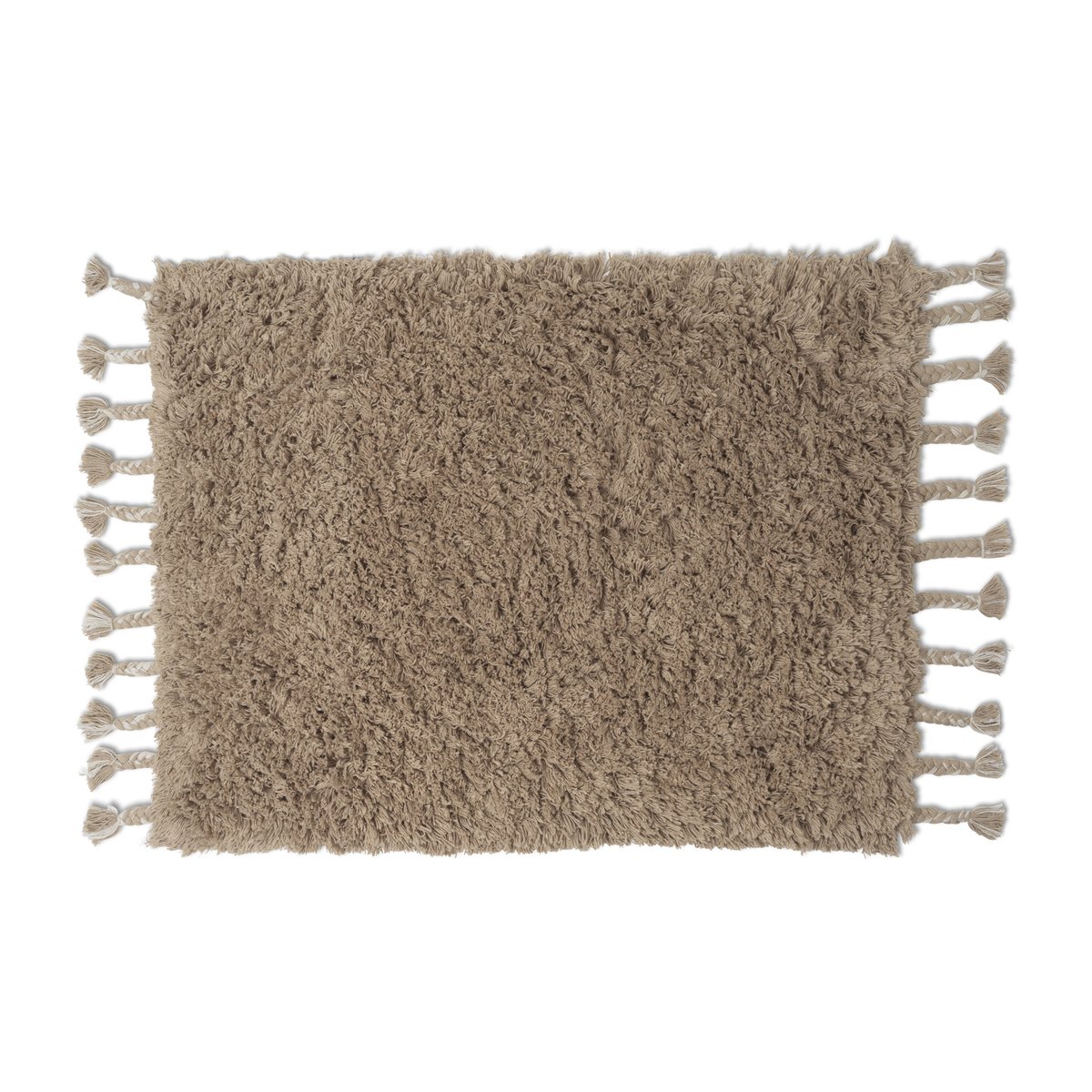 Bilde av Ferm Living Amass long pile teppe 70 x 50 cm White Pepper