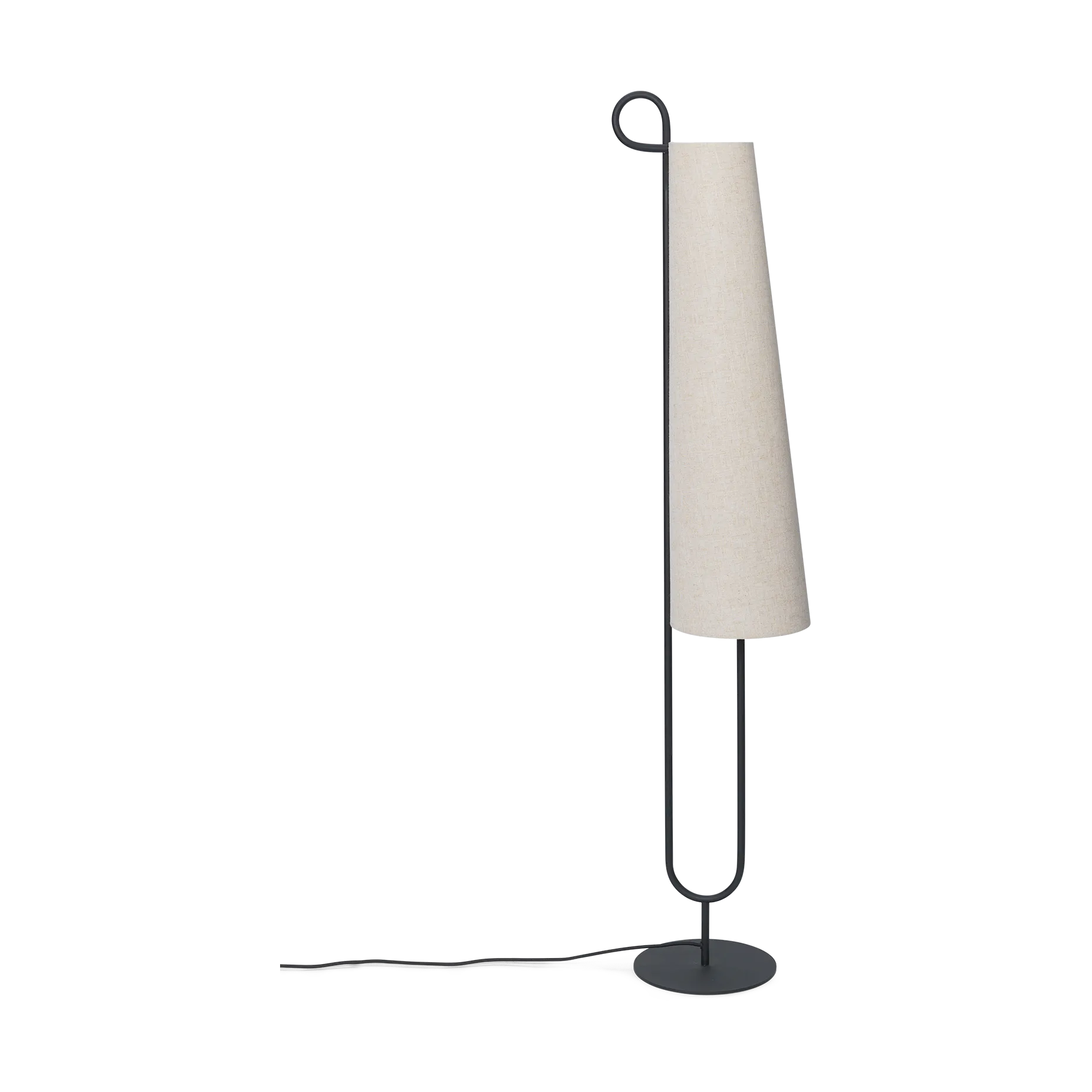 Ancora gulvlampe, Black-Natural Ferm Living