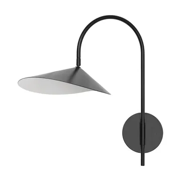 Arum svingbar vegglampe fast installasjon - Black - Ferm Living