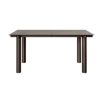 Atura spisebord - Dark chocolate-dark tinted glass, 90x160 cm - Ferm Living