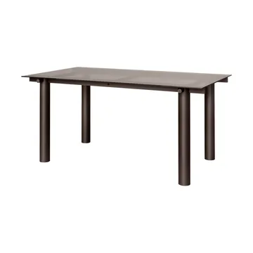 Atura spisebord - Dark chocolate-dark tinted glass, 90x160 cm - Ferm Living