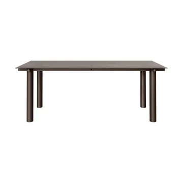 Atura spisebord - Dark chocolate-dark tinted glass, 90x200 cm - Ferm Living
