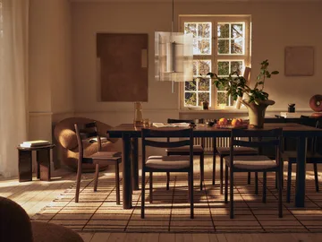 Atura spisebord - Dark chocolate-mørkbeiset eik, 90x200 cm - Ferm Living