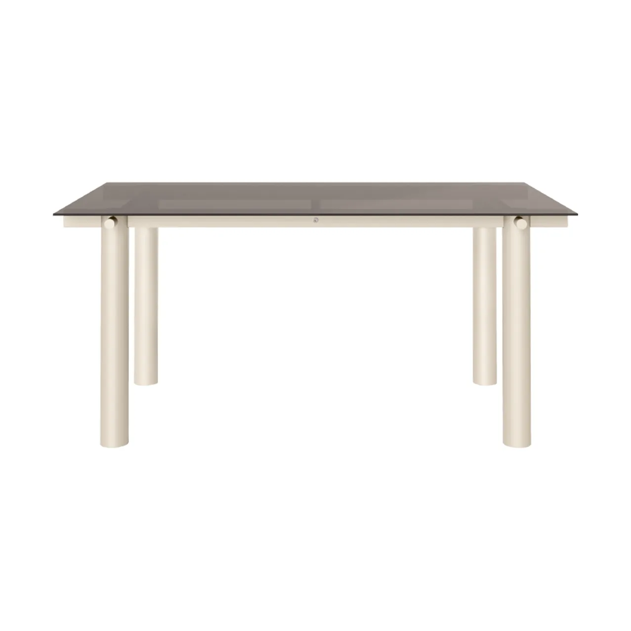 Atura spisebord, Light cashmere-dark tinted glass, 90x160 cm Ferm Living