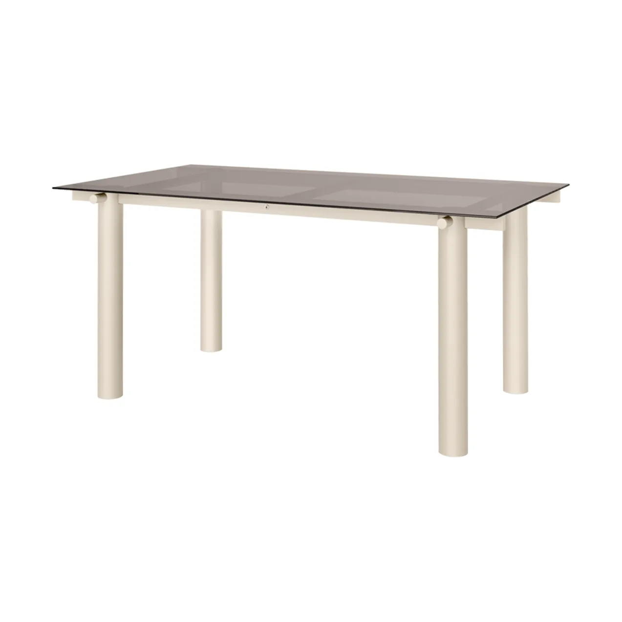 Atura spisebord, Light cashmere-dark tinted glass, 90x160 cm Ferm Living