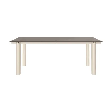Atura spisebord - Light cashmere-dark tinted glass, 90x200 cm - Ferm Living