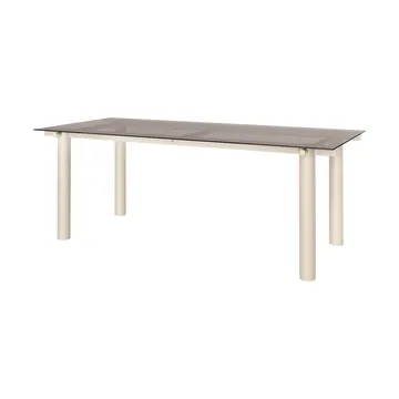 Atura spisebord - Light cashmere-dark tinted glass, 90x200 cm - Ferm Living