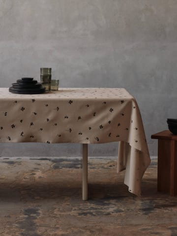 Baies bordduk 150x240 cm - Natural-dark chocolate - Ferm Living