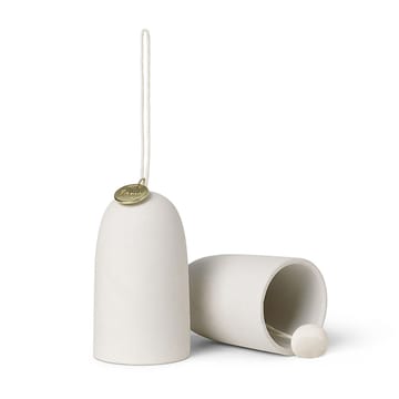 Bell bjelle juletrepynt Ø 4 cm 2-pakning  - Offwhite - ferm LIVING