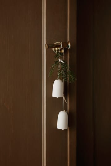 Bell bjelle juletrepynt Ø 4 cm 2-pakning  - Offwhite - Ferm Living