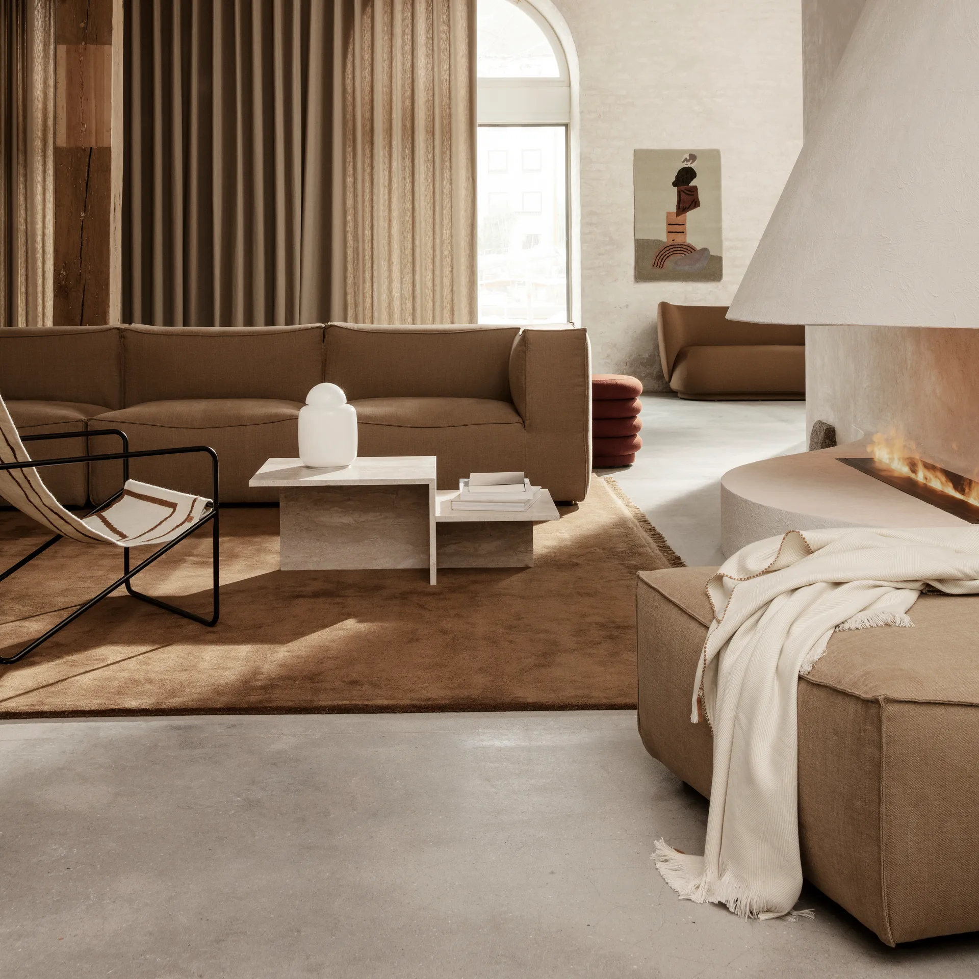 Bell bordlampe, Hvit Ferm Living