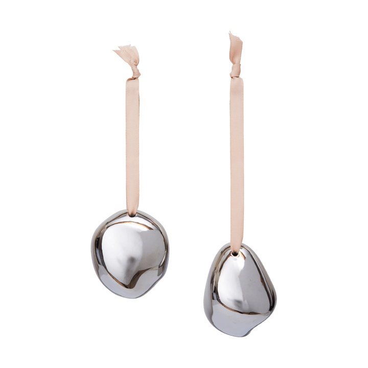Bellure julepynt 7 cm 2 deler - Sølv - Ferm Living