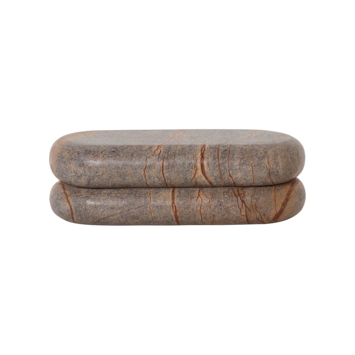 Bendum oppbevaringsboks - Brun marmor - Ferm Living