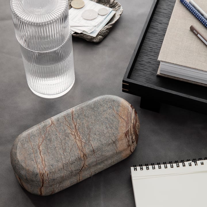 Bendum oppbevaringsboks, Brun marmor Ferm Living